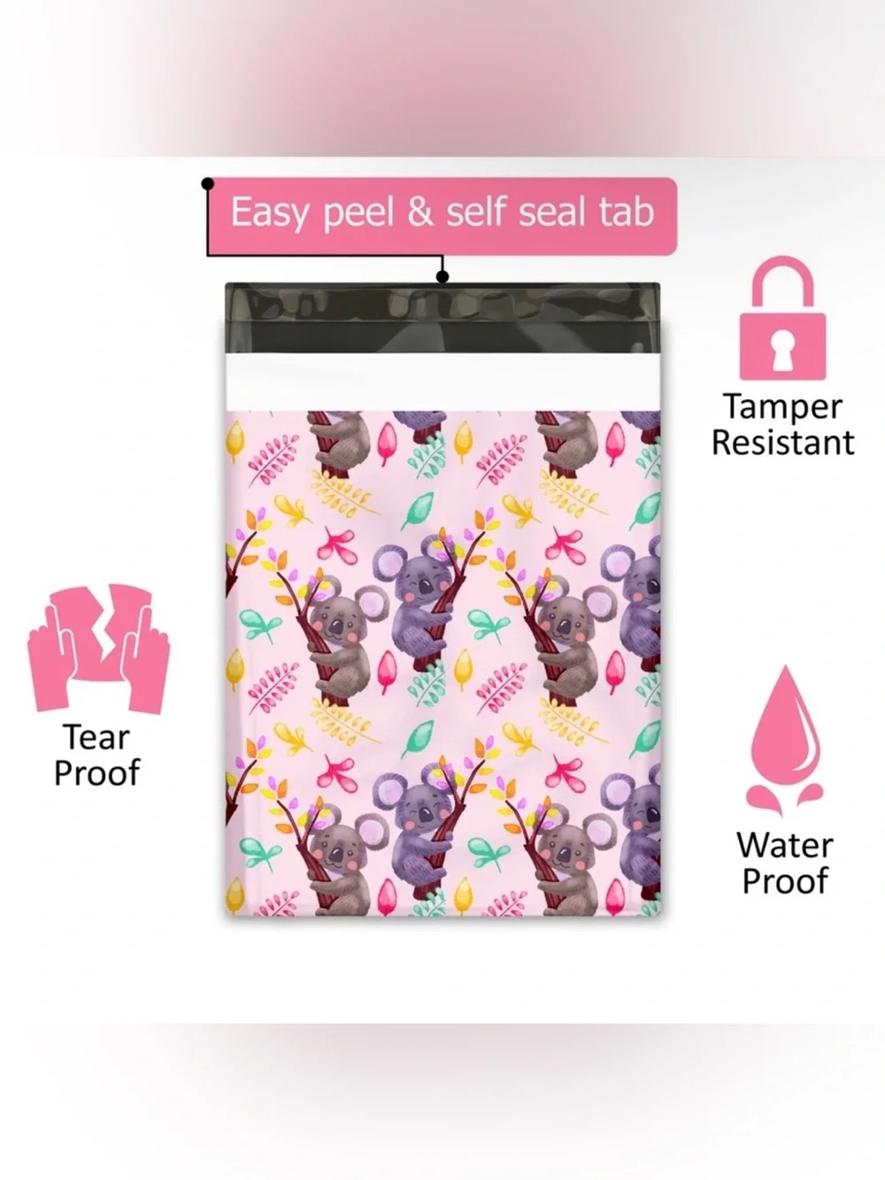 *BUY NOW* Set of 50 (10 x 13) Koala Poly Mailers